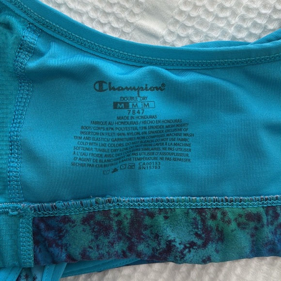 women’s champion sports bra - size M (blue/green) - Picture 3 of 3